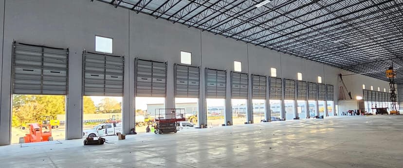 Commercial garage door inspection and tune-up