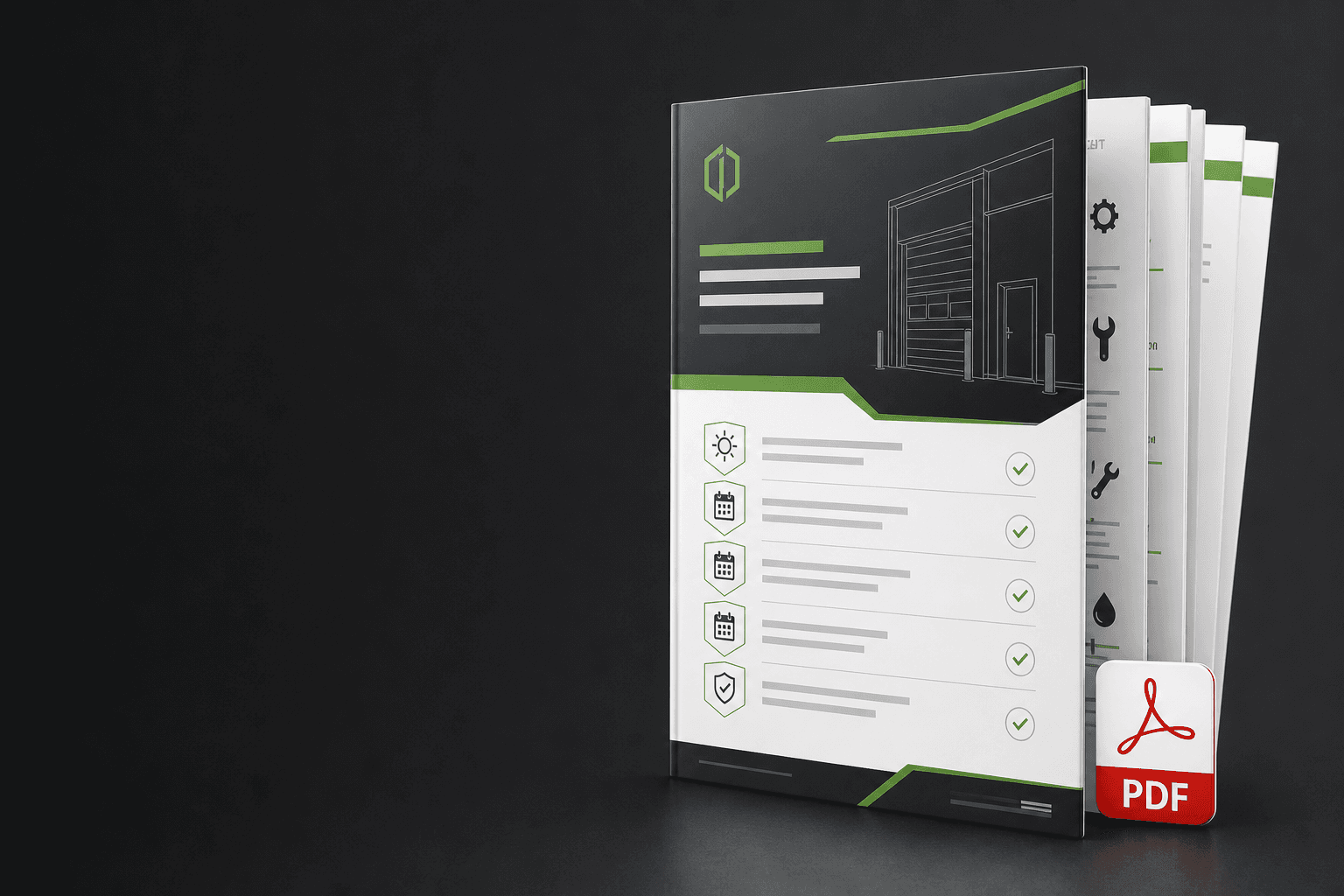 Commercial door preventive maintenance checklist PDF booklet