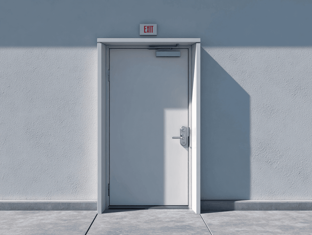 commercial exit and egress doors