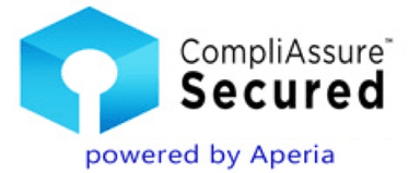 CompliAssure Secured — PCI compliant credit card processing, powered by Aperia