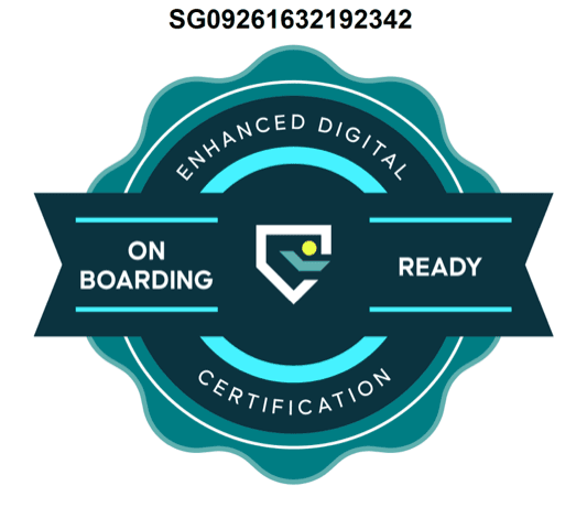 Enhanced Digital Certification (EDC) Onboarding Ready certification badge by SupplierGateway — Paratec Door Solutions