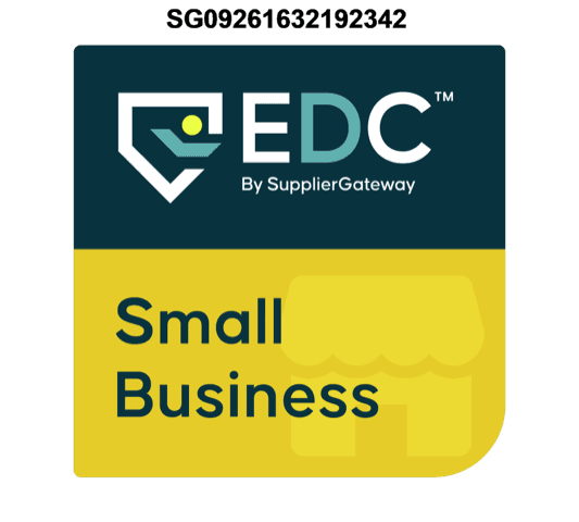Enhanced Digital Certification (EDC) Small Business badge by SupplierGateway — Paratec Door Solutions